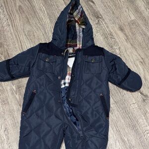 Rothschild Plaid Lined Baby Snowsuit